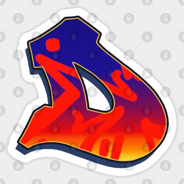 Letter D - Night Sky Sticker by Dmitri